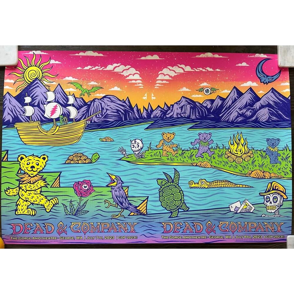 Dead & Company Uncut Poster #766/780 The Gorge July 7/8 2023!
